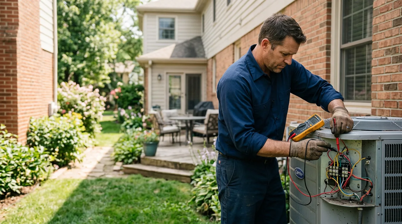 HVAC technician working near Fairfield, NE
